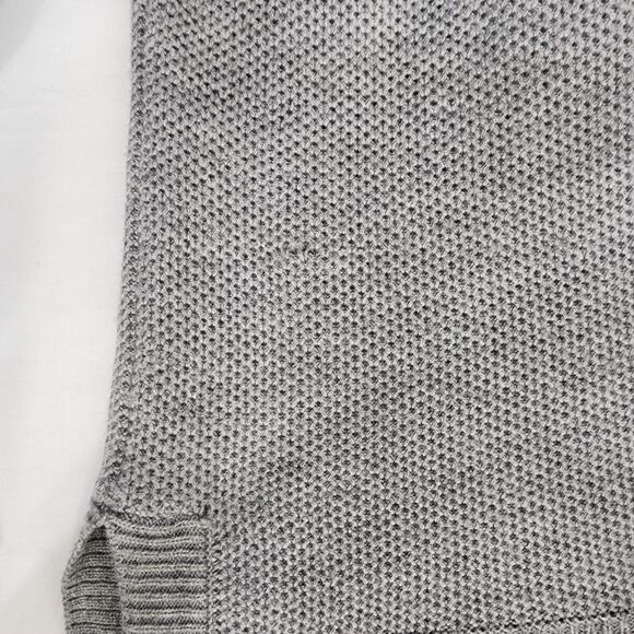 Talbots Tunic Sweater Women Large Lambswool Pullover Cowl Neck Gray Knit Capsule - Picture 11 of 11